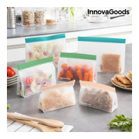 Innovagoods Set of Reusable Hermetically-sealed Bags Zags