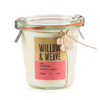 StoneGlow 'Lily Sweet Pea Willow & Weave' Duftende Kerze - 200 g