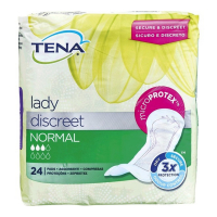 Tena Lady 'Discreet' Incontinence Pads - Normal 24 Pieces