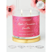 Charmed Aroma Set de bougies 'Apple Cinnamon Vanilla' pour Femmes - 500 g