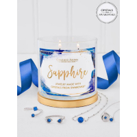 Charmed Aroma Set de bougies 'Sapphire Birthstone' pour Femmes - 500 g