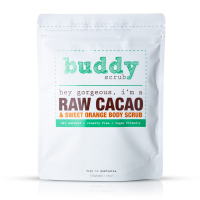 Buddy Scrub Körperpeeling - Roher Kakao, Sweet Orange 200 g