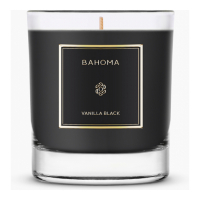 Bahoma London 'Obsidian' Große Kerze - Vanilla Black 220 g
