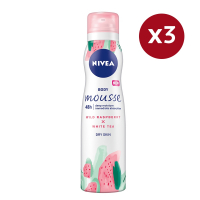 Nivea 'Wild Raspberries & White Tea' Shower Mousse - 200 ml, 3 Pack