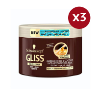 Gliss Masque capillaire 'Marrakesh' - 200 ml, 3 Pack