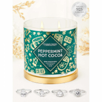Charmed Aroma Set de bougies 'Peppermint Hot Cocoa' pour Femmes - 500 g