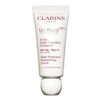 Clarins Crème solaire pour le visage 'UV Plus Anti-Pollution SPF50' - Rose 30 ml