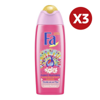 Fa 'Funky Feathers' Duschgel - 250 ml, 3 Pack