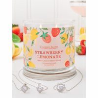 Charmed Aroma Women's 'Strawberry Lemonade' Candle Set - 350 g