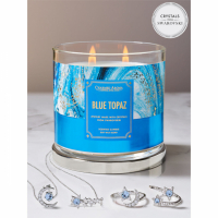 Charmed Aroma Women's 'Blue Topaz' Candle Set - 350 g