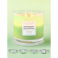 Charmed Aroma Women's 'Peppermint Eucalyptus' Candle Set - 350 g