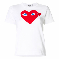 Comme Des Garçons Play Women's 'Heart Logo' T-Shirt