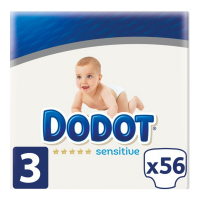 Dodot 'Sensitive T3' Diapers - 56 Pieces