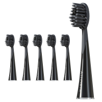 Ailoria 'Shine Bright Charcoal' Toothbrush Head Set - 6 Pieces