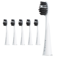 Ailoria 'Shine Bright Charcoal' Toothbrush Head Set - 6 Pieces