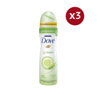 Dove Déodorant 'Concombre Thé Vert' - 75 ml, 3 Pack