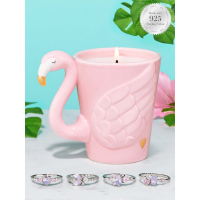 Charmed Aroma Women's 'Flamingo' Scented Candle Set