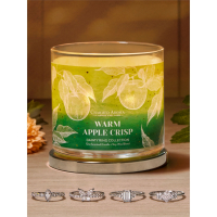 Charmed Aroma Women's 'Warm Apple Crisp' Scented Candle Set - 340 g