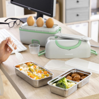 Innovagoods 3-In-1 Electric Steamer Lunch Box With Recipes Beneam