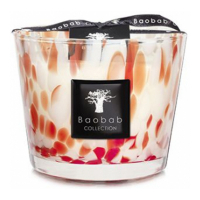 Baobab Collection Candle Pearls Coral Max 8 cm