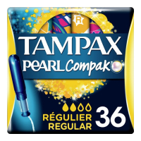 Tampax 'Pearl Compak' Tampon - Regular 36 Pieces