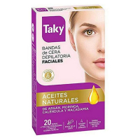 Taky 'Natural Oil Face' Wax Strips - 24 Pieces
