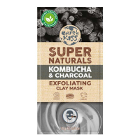 Earth Kiss Masque visage en tissu 'Super Naturals Kombucha & Turmeric Exfoliating' - 10 ml
