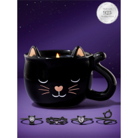 Charmed Aroma Women's 'Black Cat Mug' Candle Set - 241 g