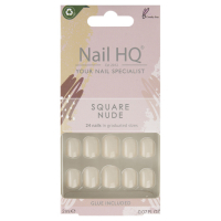 Nail HQ Capsules d'ongles 'Square' - Nude 24 Pièces