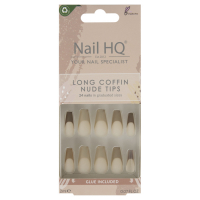 Nail HQ 'Long Coffin' Nail Tips - Nude Tip 24 Pieces