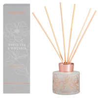 StoneGlow 'Day Flower White Tea & Wisteria' Schilfrohr-Diffusor - 120 ml