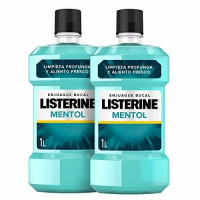 Listerine 'Mint' Mouthwash - 2 Pieces, 1 L