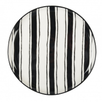 Aulica Platter Stripes Black And White 21Cm