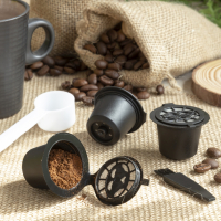 Innovagoods Set mit 3 wiederverwendbaren Kaffeekapseln Recoff