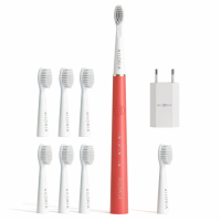 Ailoria Set de brosses à dents électriques 'Pro Smile USB Sonic' - 9 Pièces