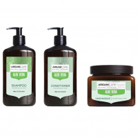 Arganicare 'Shampoing Régulateur de Sébum + Après-shampoing Hydratant + Masque Hydratant' - 3 Pièces