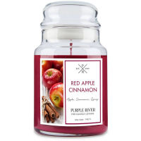 Purple River Bougie parfumée 'Red Apple Cinnamon' - 623 g