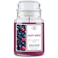 Purple River 'Happy Berry' Scented Candle - 623 g