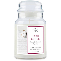 Purple River 'Fresh Cotton' Scented Candle - 623 g
