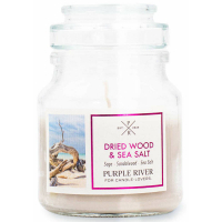 Purple River 'Dried Wood & Sea Salt' Scented Candle - 113 g