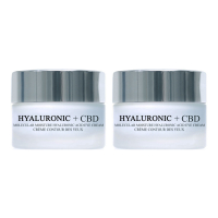 London Botanical Laboratories Crème contour des yeux 'Hyaluronic Acid & CBD' - 20 ml, 2 Pièces
