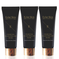 Eclat Skin London Masque Peel-off 'Charcoal Black' - 50 ml, 3 Pièces