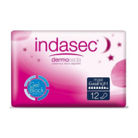 Indasec Protections pour l'incontinence 'Dermoseda Good Night' - Maxi 12 Pièces