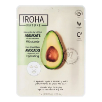 Iroha Masque en feuille 'Nature Mask Avocado + Hyaluronic Acid' - 20 ml