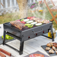Innovagoods Folding Portable Barbecue For Use With Charcoal Bearbq
