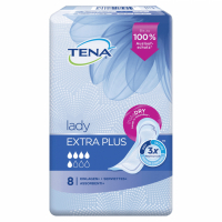 Tena Lady 'Extra Plus' Incontinence Pads - 8 Pieces