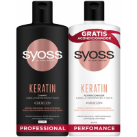 Syoss 'Keratin Lotus Flower' Shampoo & Conditioner - 440 ml, 2 Stücke