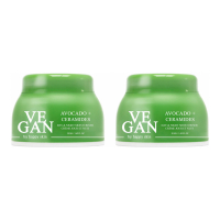 Vegan by Happy Skin Hydratant de nuit 'Avocado & Ceramides' - 50 ml, 2 Pièces