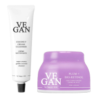 Vegan by Happy Skin 'Coconut & Plum + Bio-Retinol' Cleansing Cream, Night Cream