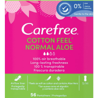 Carefree Protège-slip 'Normal Aloe Cotton' - 56 Pièces